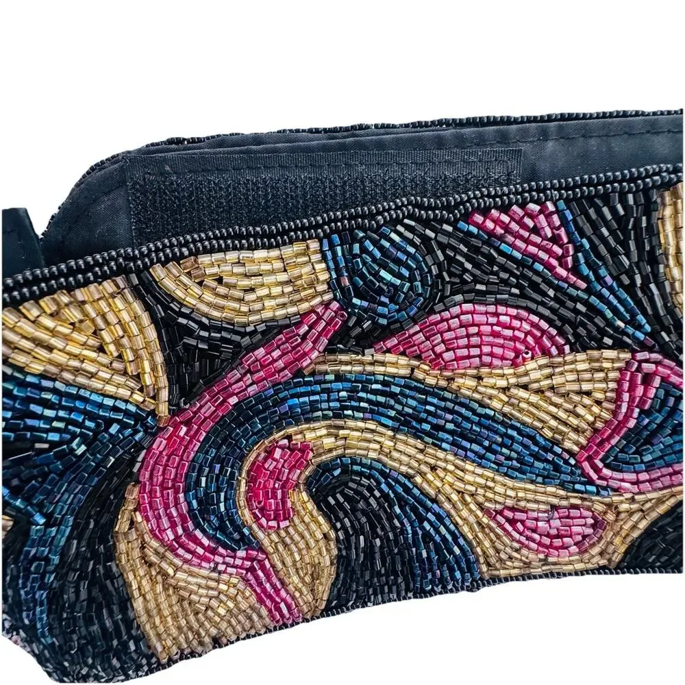 La Regala Ltd. Beaded Womens Hook and Loop Fashion Belt Boho 80's 90's Retro